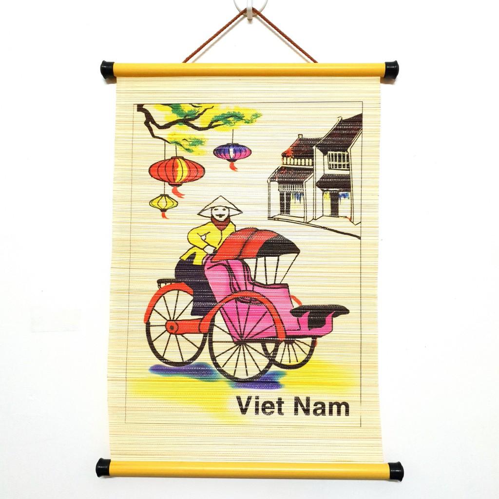 Tranh cuộn lưu niệm - Các làng quê Việt Nam (33 cm x 46 cm)