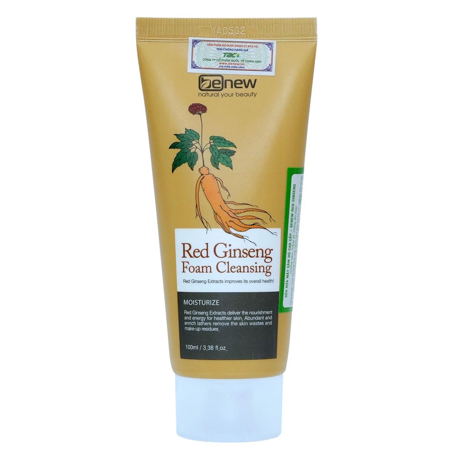 Sữa Rửa Mặt Sâm Đỏ Benew Red Ginseng