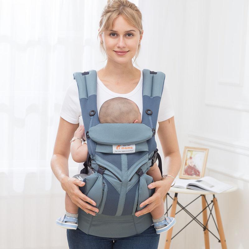 Aimama 0-36 Tháng 360 Công Thái Không Khí Lạnh Cotton Có Thể Điều Chỉnh Em Bé Baby Sling Bọc Dây Đeo Ba Lô