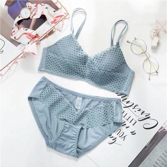 Set Đồ Lót ️️ Bộ Đồ Lót Ren - Bộ Đồ Lót Sweer Girl Đệm Mỏng, Không Gọng 994 siêu ngọt ngào quyến rũ
