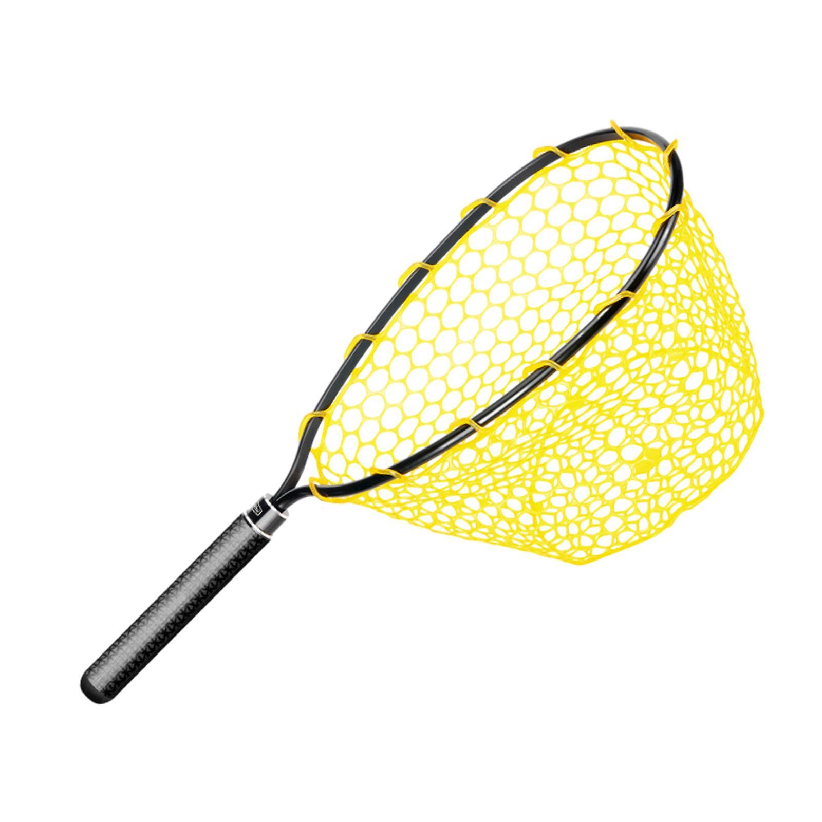 Fishing Landing Net Fishing Mesh Net Comfortable Lightweight Portable Accessories Fish Catching Net for Salmon Bass Boat Outdoor