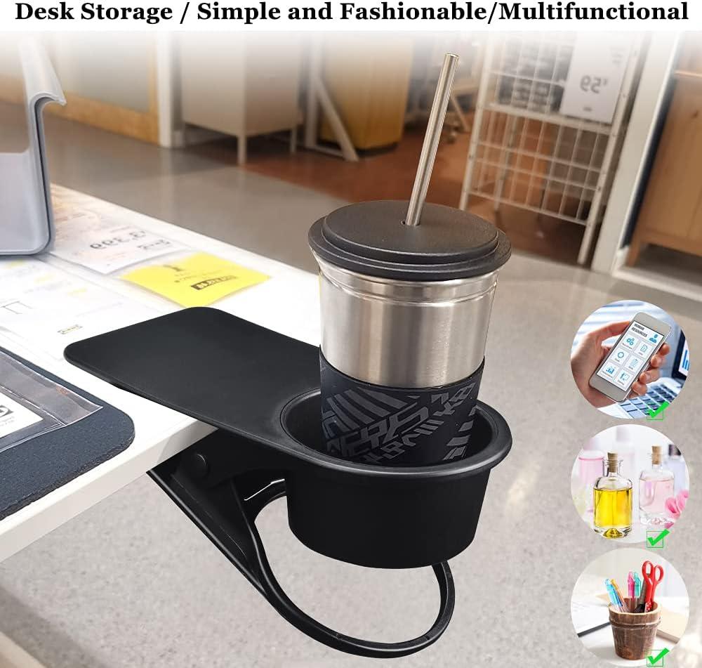 Kẹp Giữ Đồ Uống Kẹp Giữ Cốc Nhựa Kẹp Giữ Cốc Uống Nước Chắc Chắn, Giá Để Cốc Để Bàn Kẹp Nhựa Màu Đen Cho Cốc Cà Phê, Chai Nước Giải Khát, Chai Uống Nước