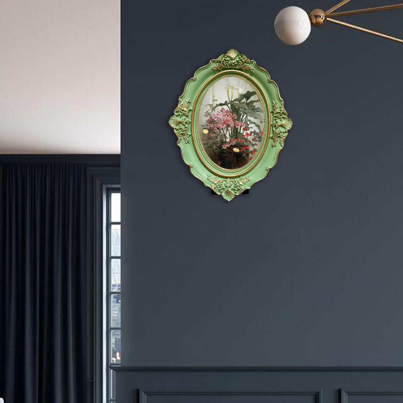 Picture Frame Photo Gallery Art Baroque Gift Photo Holder Vintage Photo Frame for Bedroom Desktop Wall Living Room Home Decor