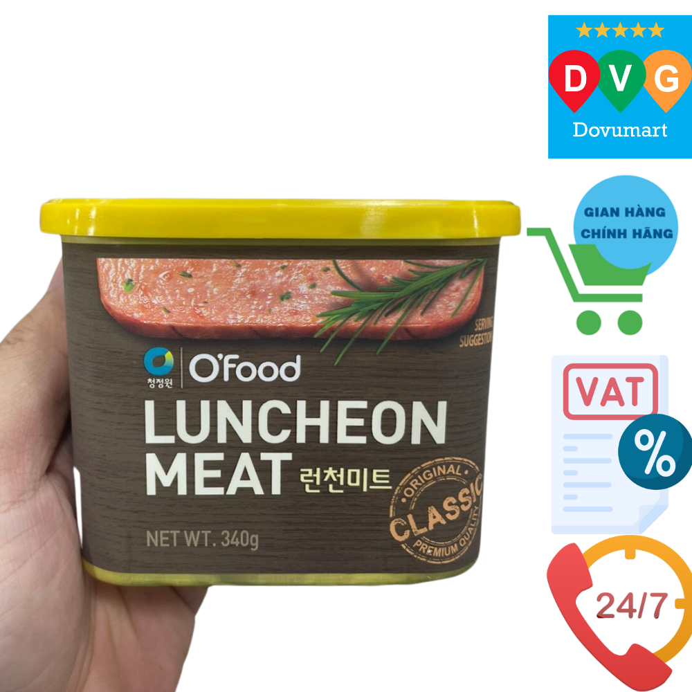Thịt Hộp Luncheon Meat Daesang Hàn Quốc Hộp 340G / 대상) 런천미트 (계육혼합수출용) 340G