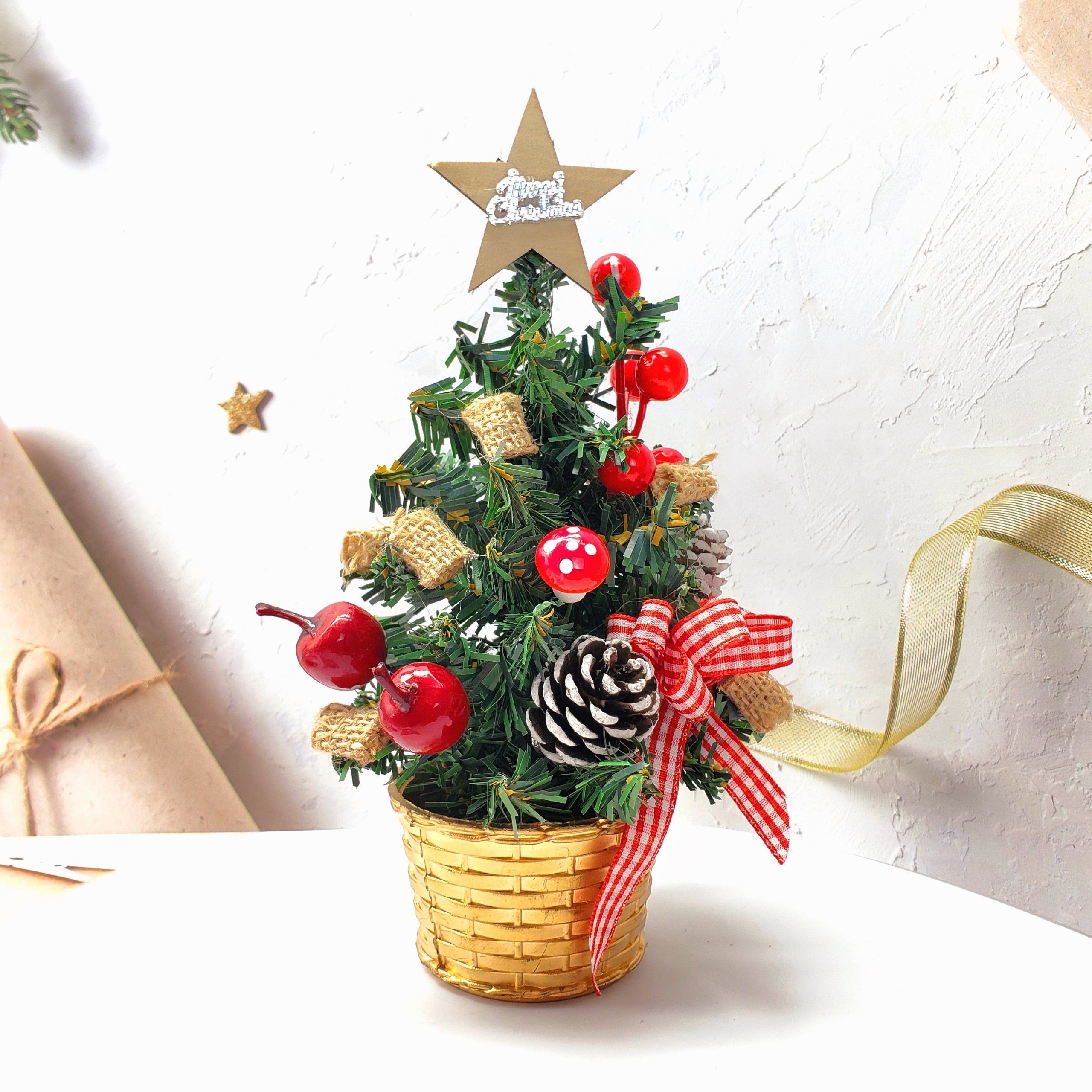 Cây Thông Nhí TNM08 Cây 20cm Trang Trí Giáng Sinh Cây Thông Noel