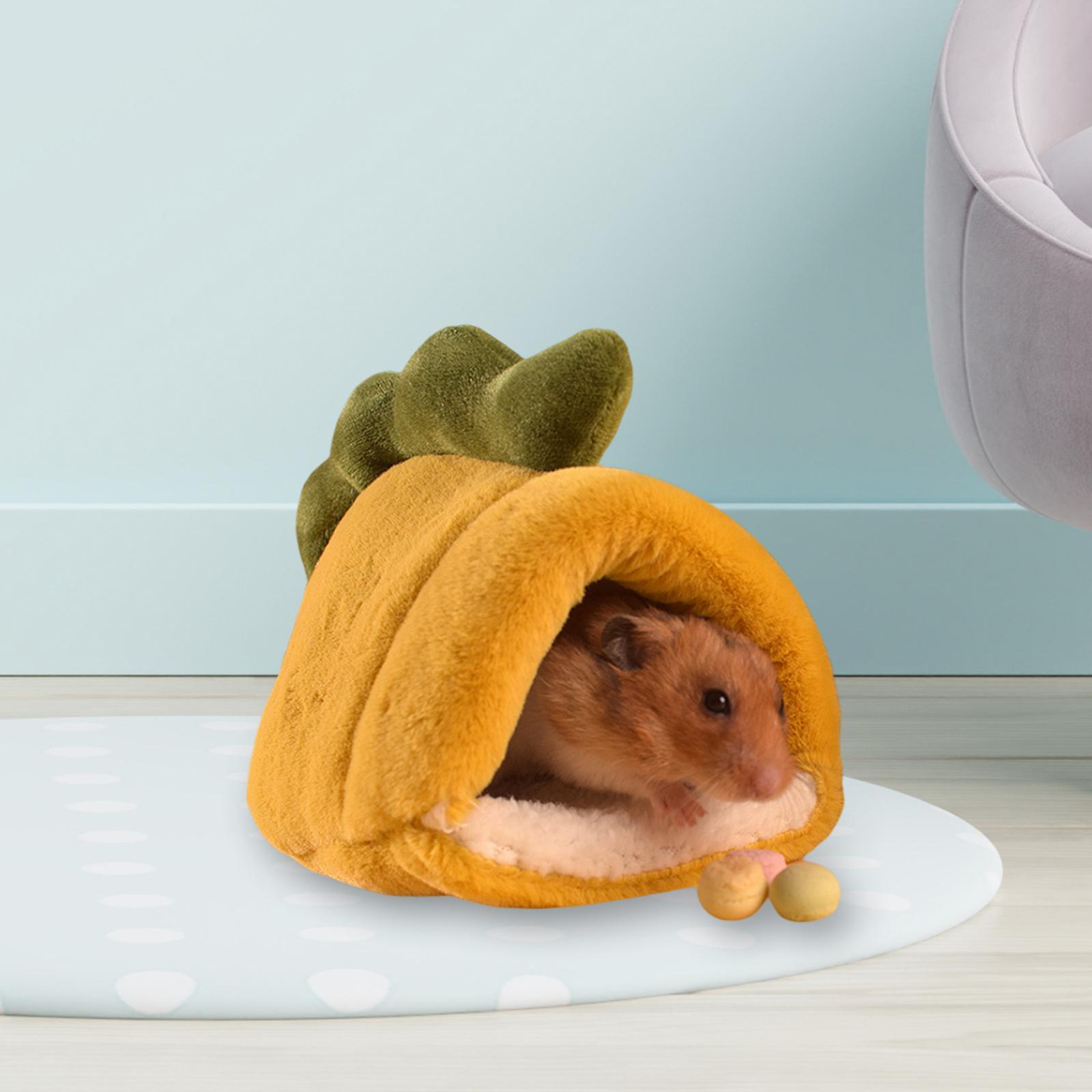 Hamster Bed Cute Plush Soft Warm Bed Mini for Hedgehog Rat Dwraf Hamster