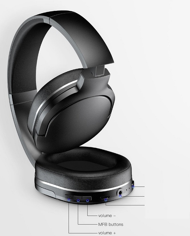 Tai nghe chụp tai chính hãng không dây cao cấp dành cho Baseus Encok D02 Stereo (Bluetooth Wireless Hifi Surround Headphone)