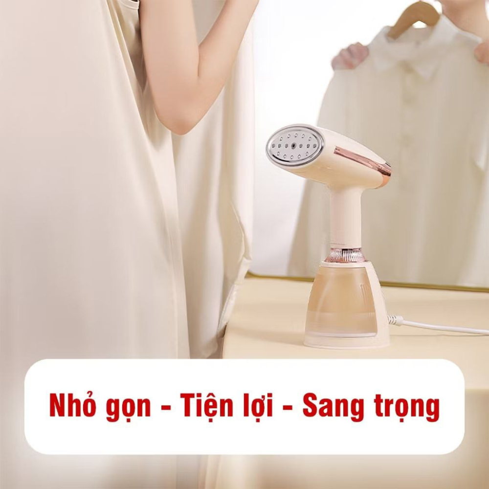 Bàn ủi hơi nước cầm tay Lumabella LB-12003 công suất cao 1500W ủi nhanh phẳng mọi loại vải, nhỏ gọn, tiện lợi - HÀNG CHÍNH HÃNG