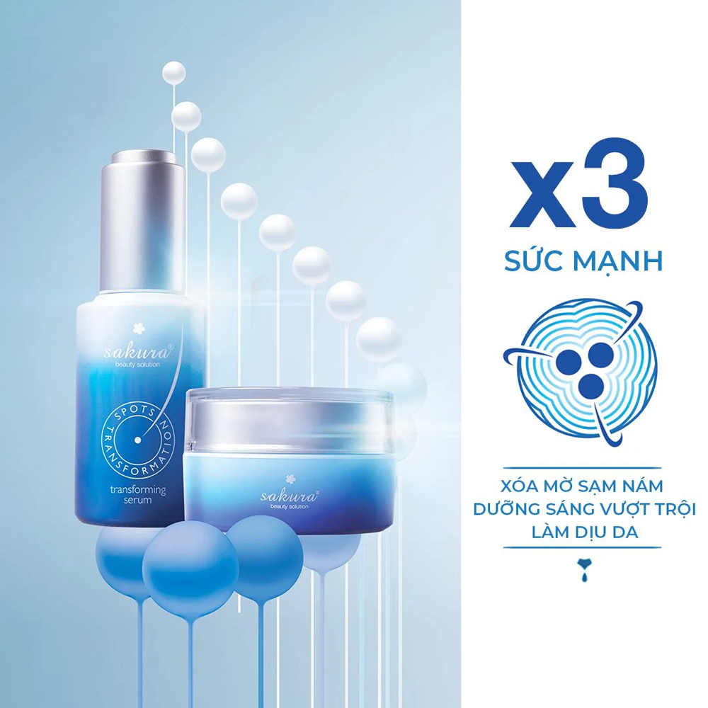 Kem loại bỏ nám da cao cấp Sakura Transforming Cream 30g