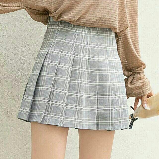 Chân váy tennis kẻ kèm ảnh thật