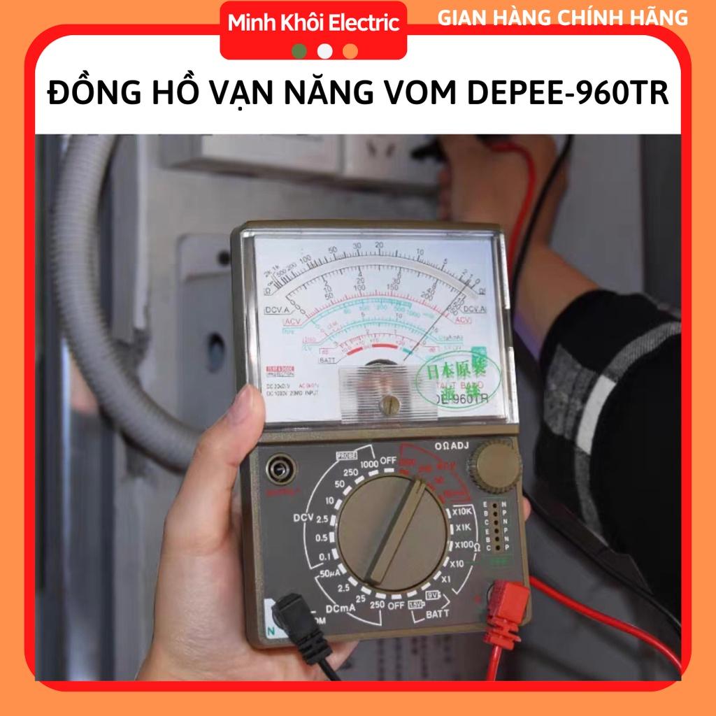 Đồng Hồ Vạn Năng VOM Depee DE-960TR - Đồng Hồ Đo Điện Tặng Kèm Pin