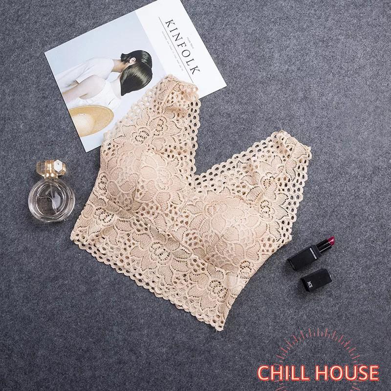 ÁO Bra Ren Hoa Cao Cấp Dáng ngắn MS21 - CHILLHOUSE