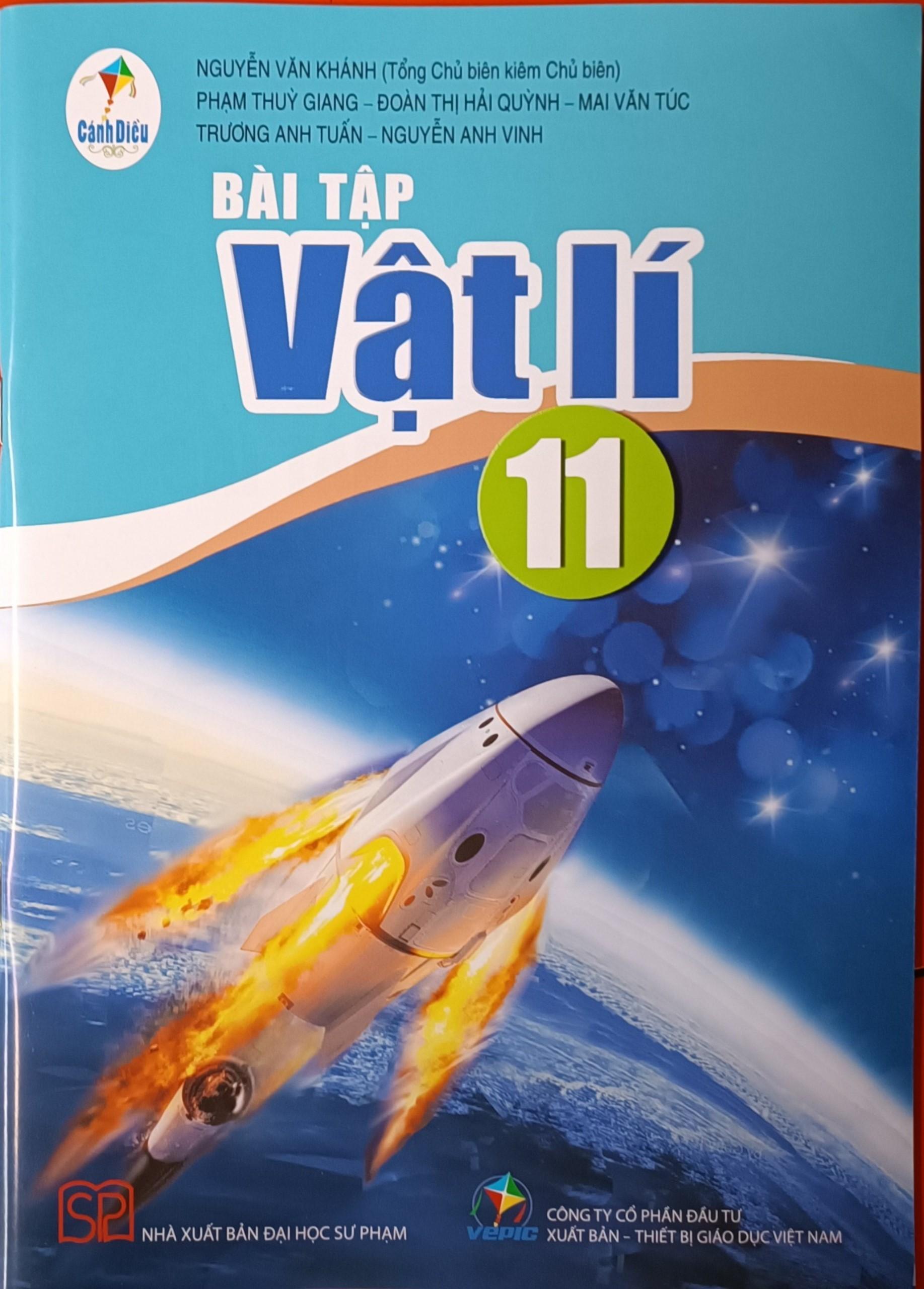 Sách - Bài tập Vật lí 11 Cánh Diều và 2 tập giấy kiểm tra kẻ ngang vỏ xanh