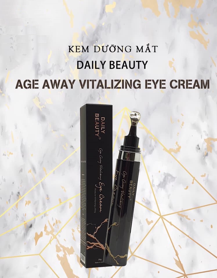 Combo 3 hộp Kem dưỡng mắt Daily Beauty Age Away Vitalizing Eye Cream sản phẩm nhập khẩu chính ngạch Hàn Quốc