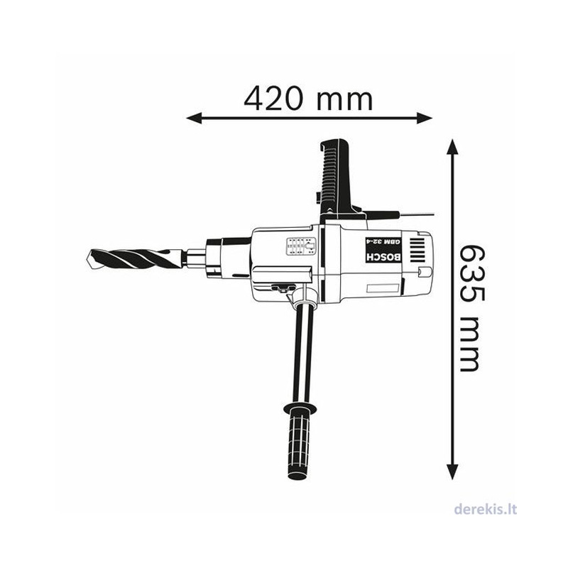 Máy khoan xoay động lực 1500W BOSCH 0601130203