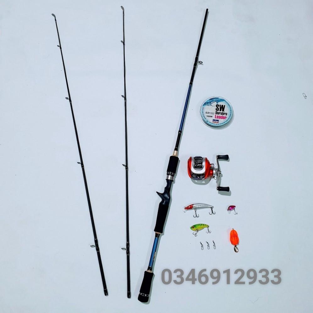 Bộ Cần Lure Máy Ngang 2 ngọn Fishing of catch Cam