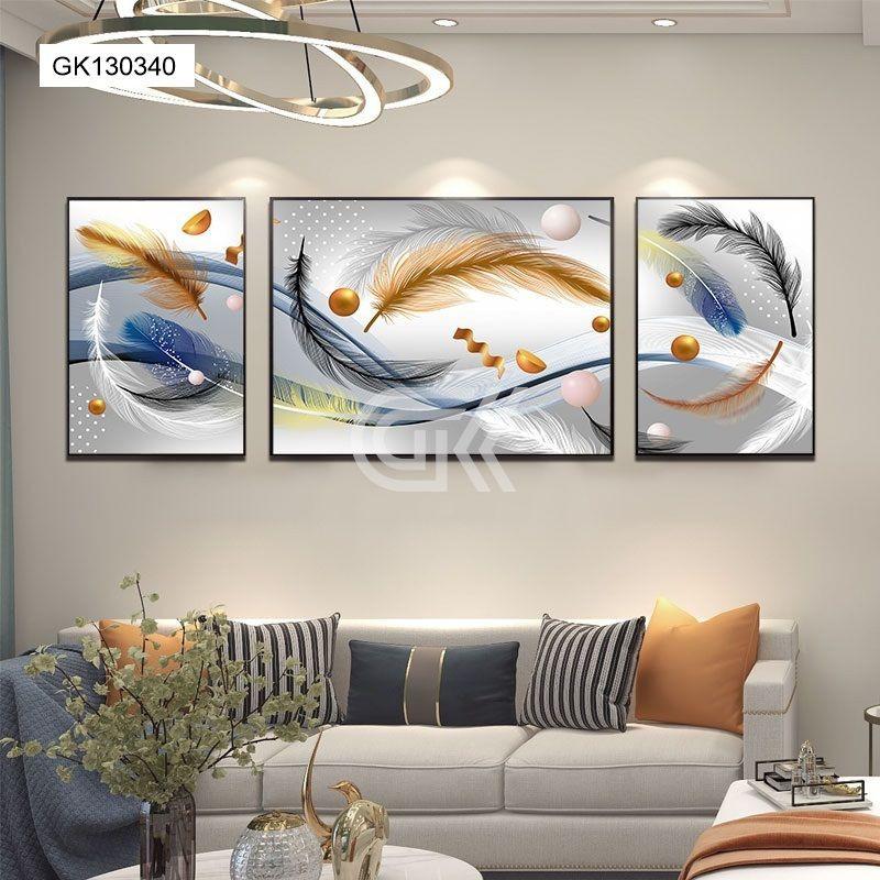 Tranh tráng gương tranh trừu tượng tranh treo phòng khách tranh treo phòng ngủ xu thế decor tương lai
