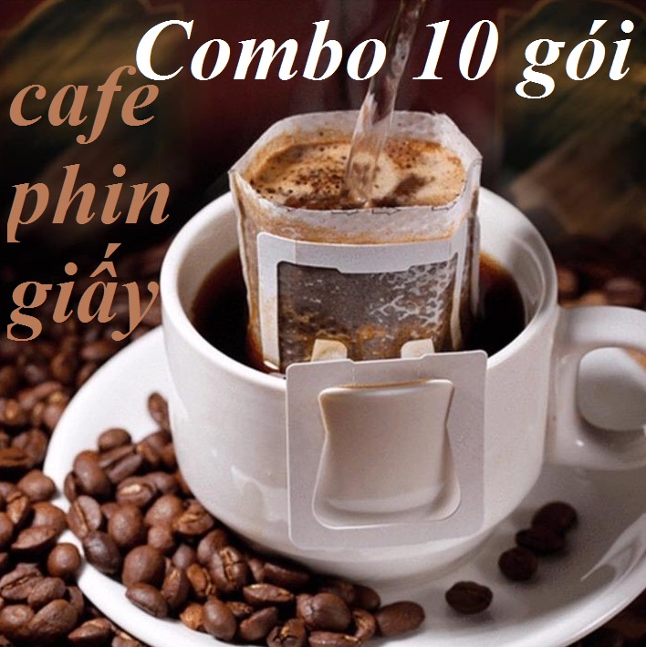 Combo 10 gói cà phê phin giấy