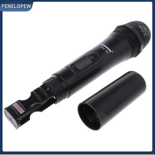 Micro Cầm Tay Không Dây UHF USB 3.5mm 6.35mm Cho Karaoke Speech