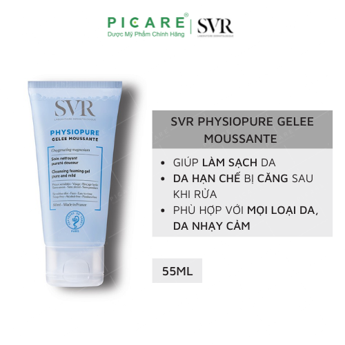 Sữa Rửa Mặt SVR Physiopure Gelée Moussante (55ml)