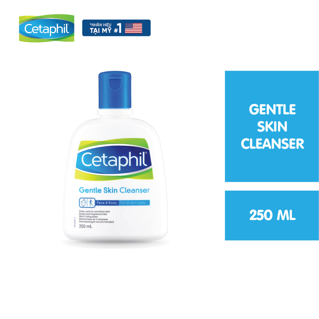 Sữa rửa mặt dịu lành cho da nhạy cảm Cetaphil Gentle Skin Cleanser 250ml