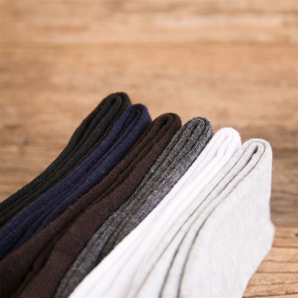 ☆YOLA☆ 1Pair Simple 80% Wool Solid Color Cotton Men's Socks Sport Fashion Male Casual Warm Middle Calf/Multicolor