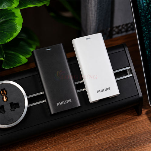 Cốc sạc Philips GaN Ultra-Slim 1USB 1Type-C Travel Charger 67W DLP43N - Hàng chính hãng