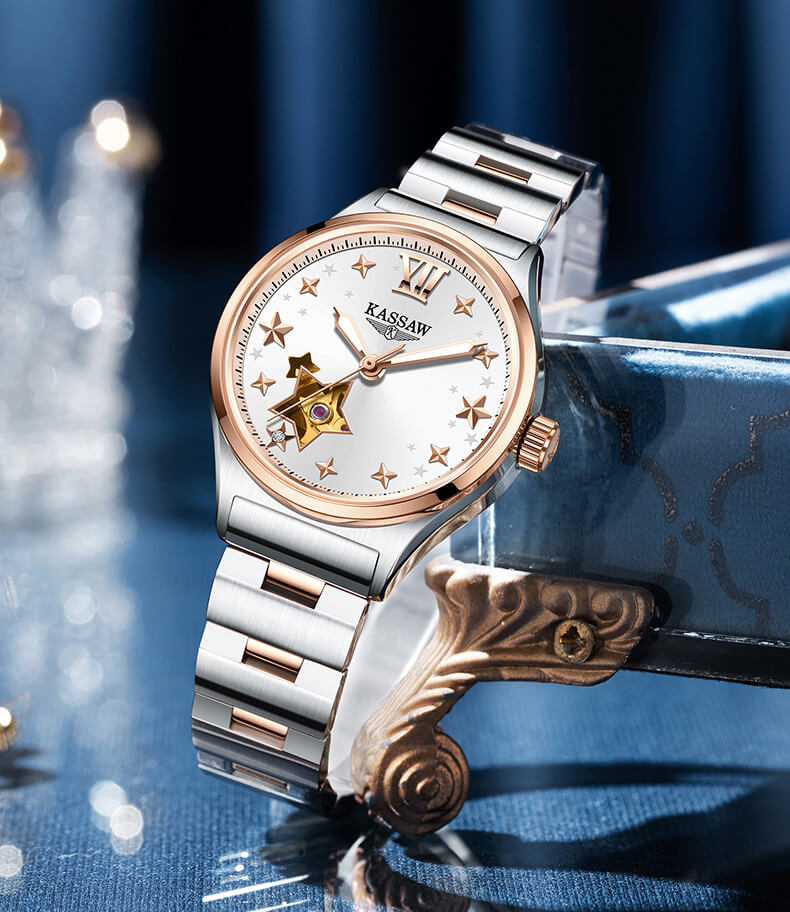 Đồng hồ nữ chính hãng KASSAW K1009-1 chống nước 50m ,chống xước ,kính sapphire ,100% hàng mới,Bảo hành 24 tháng