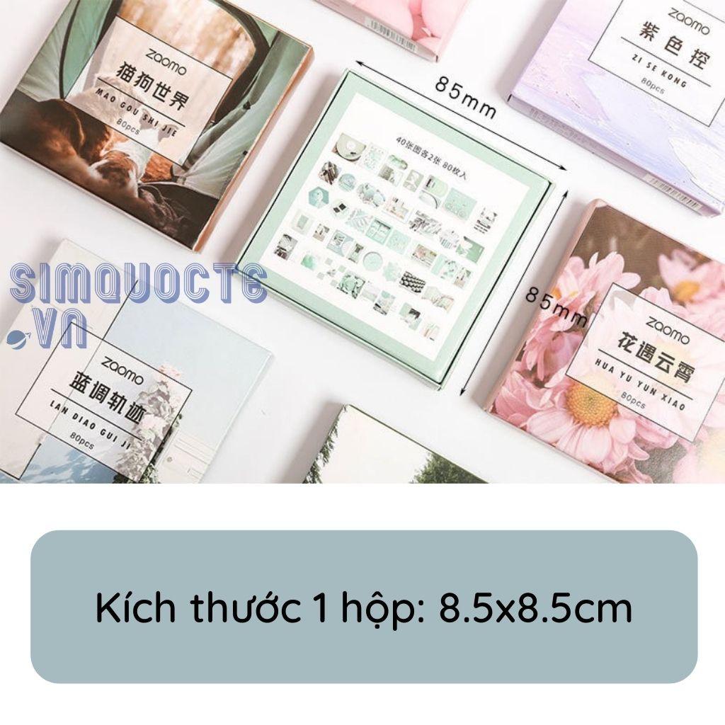 Sticker dán nhãn phong cách Nhật Bản nhiều chủ đề Box Sticker ST01