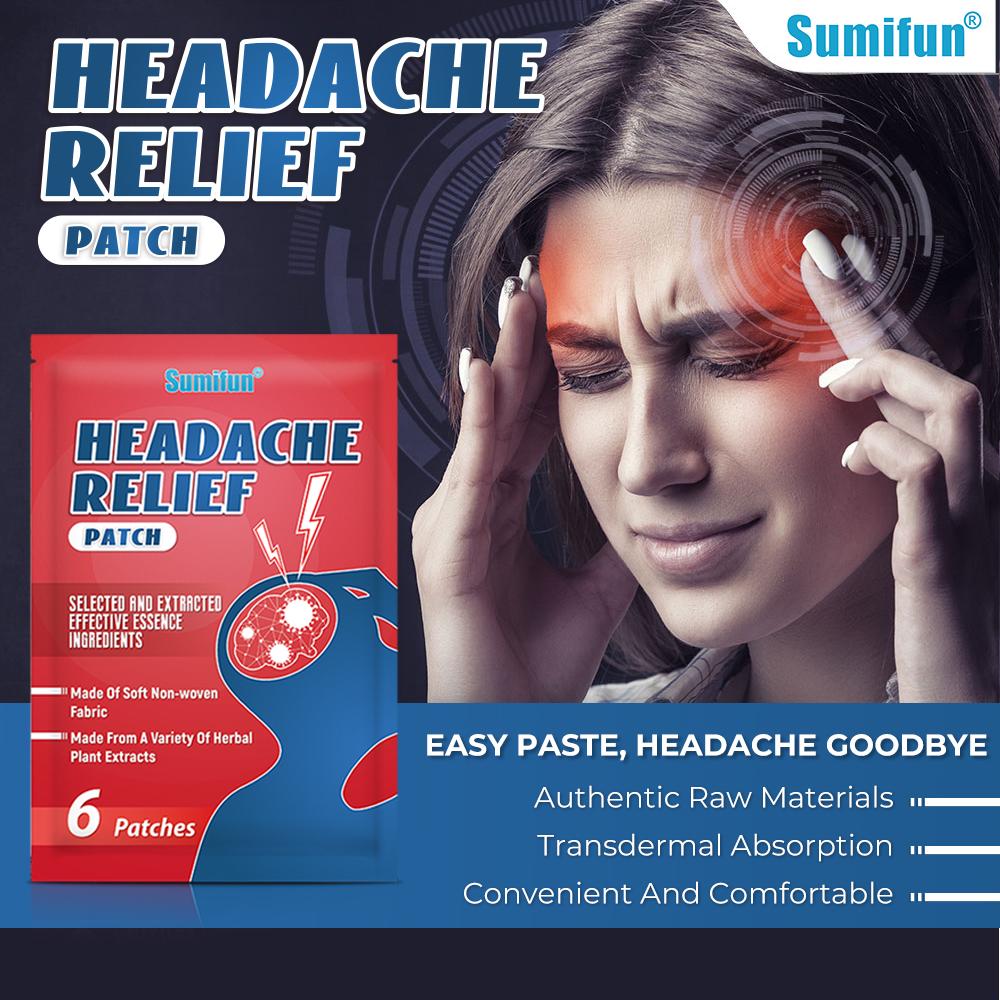 Sức khỏe đau đầu Relief Sticker Chăm sóc sức khỏe Patch Đối với Migraine Lo lắng TCM 30 miếng