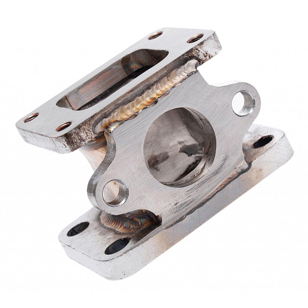 T25 T2 to T3 Car Exhaust Adapter Flange 38mm Turbo Wastegate Conversion Silver