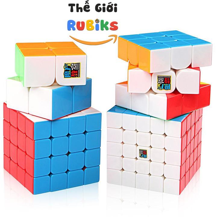 Hộp 4 Rubik MoYu MFJS MeiLong 2x2 3x3 4x4 5x5 Gift Box WCA Cube