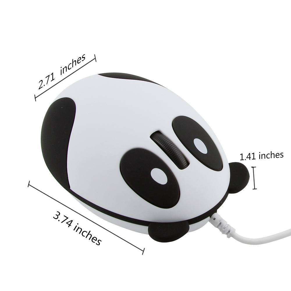 Chuột Không Dây 2.4G Hình Gấu Trúc Dễ Thương