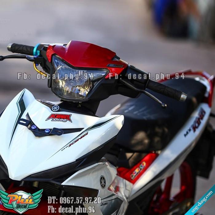 Tem rời Exciter 150 MX 2019 trắng đỏ