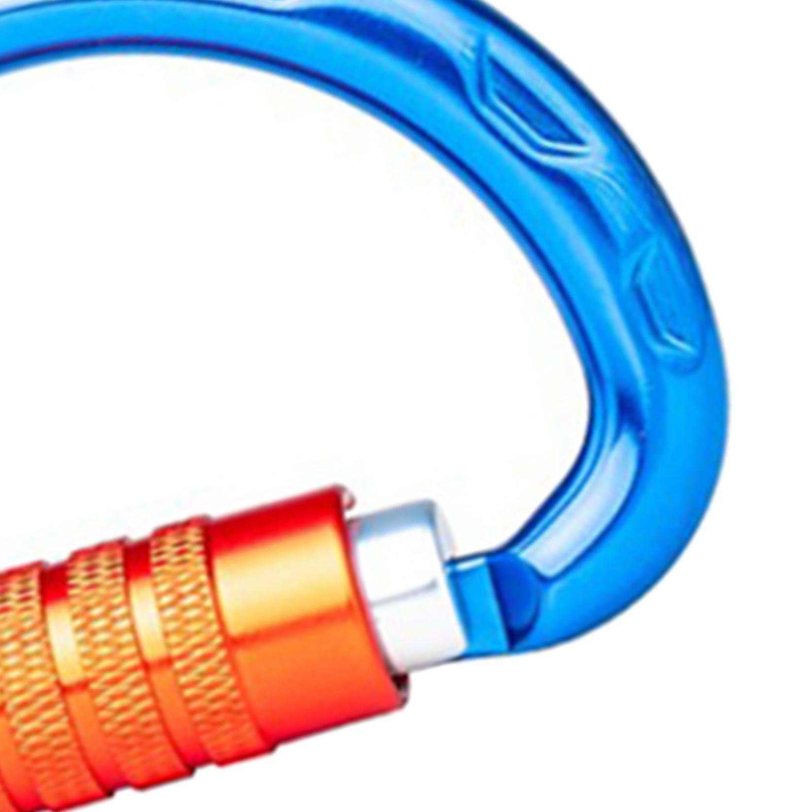 20KN Locking Carabiner Clip Aluminium Shape Hook for Climbing