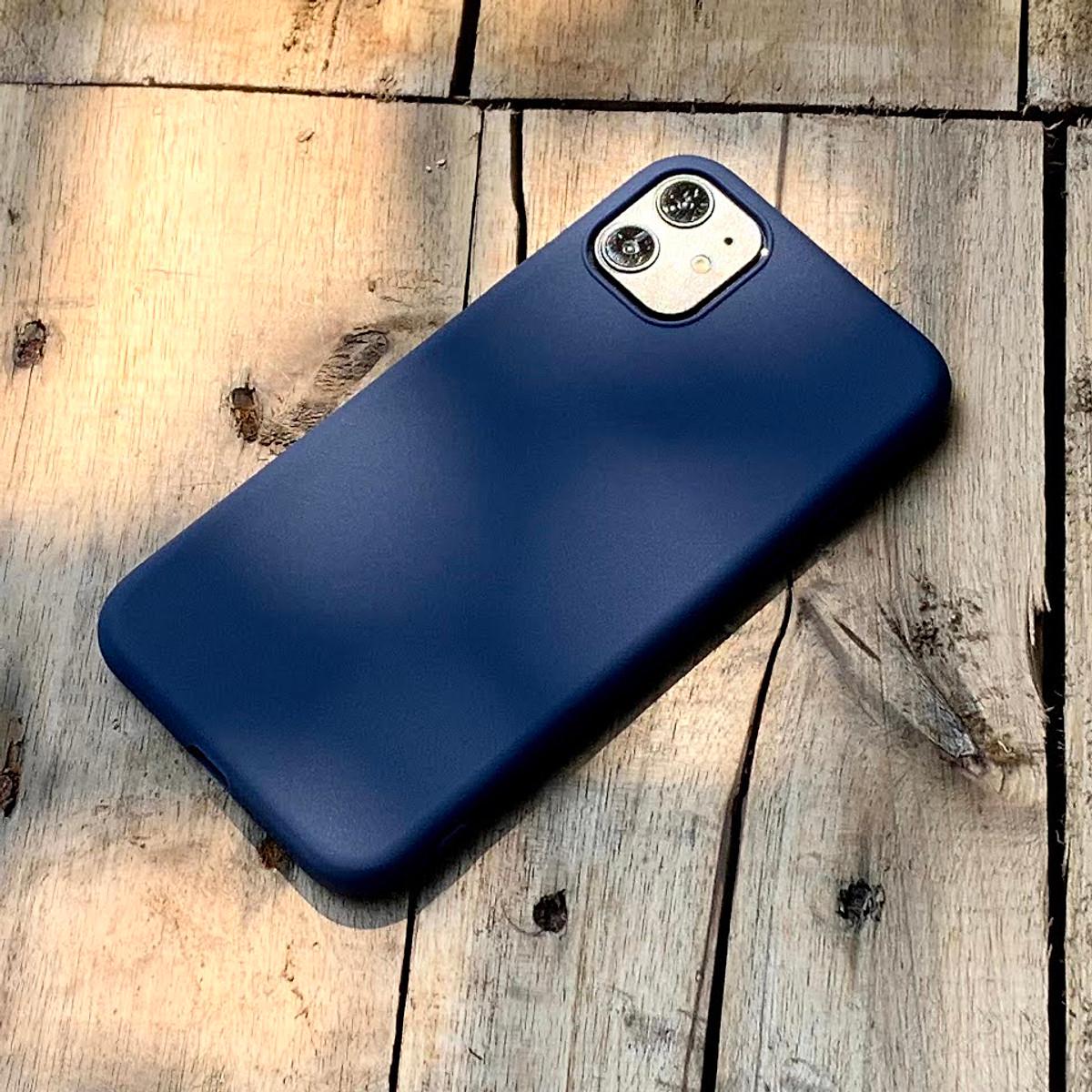 Ốp lưng dẻo mỏng màu xanh dương dành cho iPhone 11