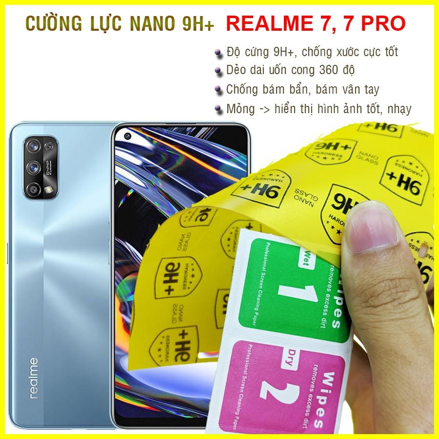 Dán cường lực dẻo nano dành cho Realme 7, 7 Pro