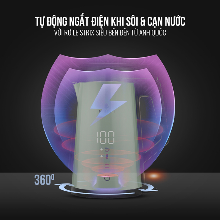 Ấm đun siêu tốc Elmich 1.7L KEE-3856 - Hàng chính hãng