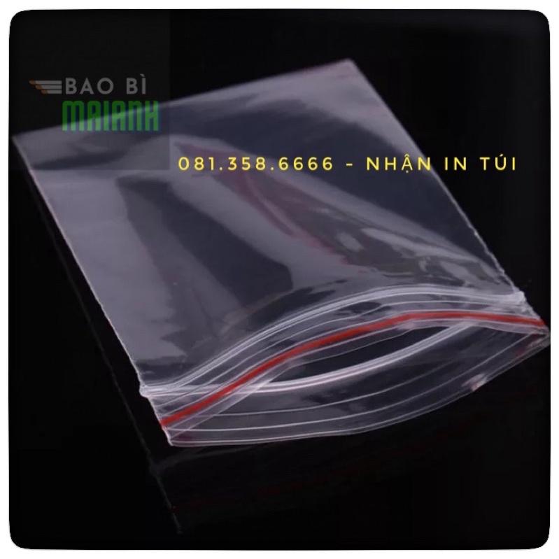 100 GRAM Túi Zip chỉ đỏTúi ziper số ,đựng thực phẩm , phụ kiện...siêu bền siêu kín!