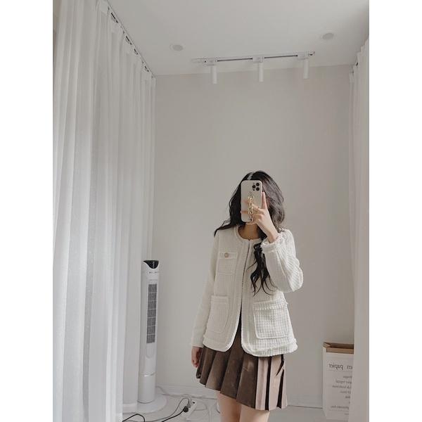 Áo khoác dạ tweed siêu xinh by samhyewear