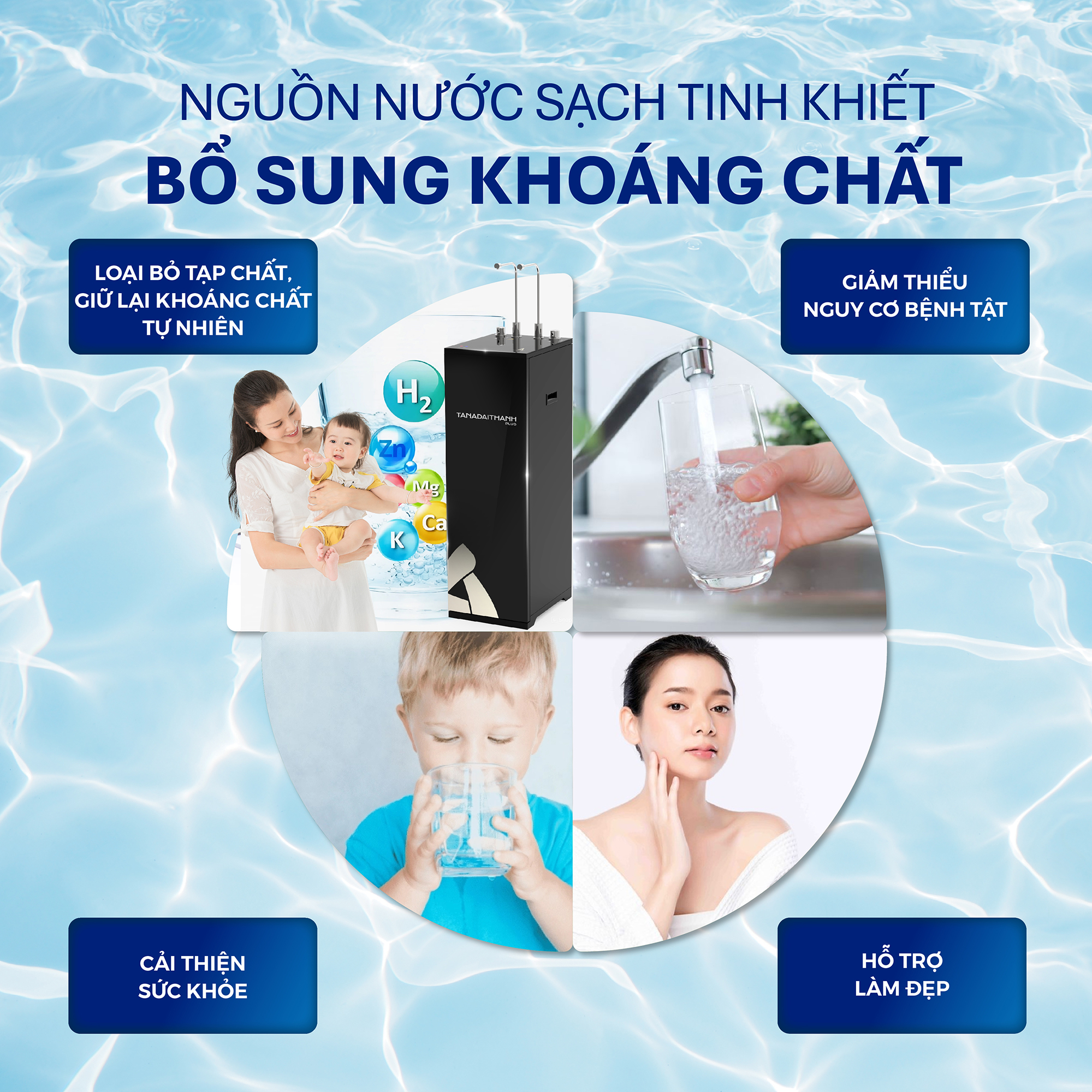 Máy lọc nước RO Tân Á Đại Thành Plus – 10 Lõi, Hàng Chính Hãng, Bảo Hành 12 Tháng