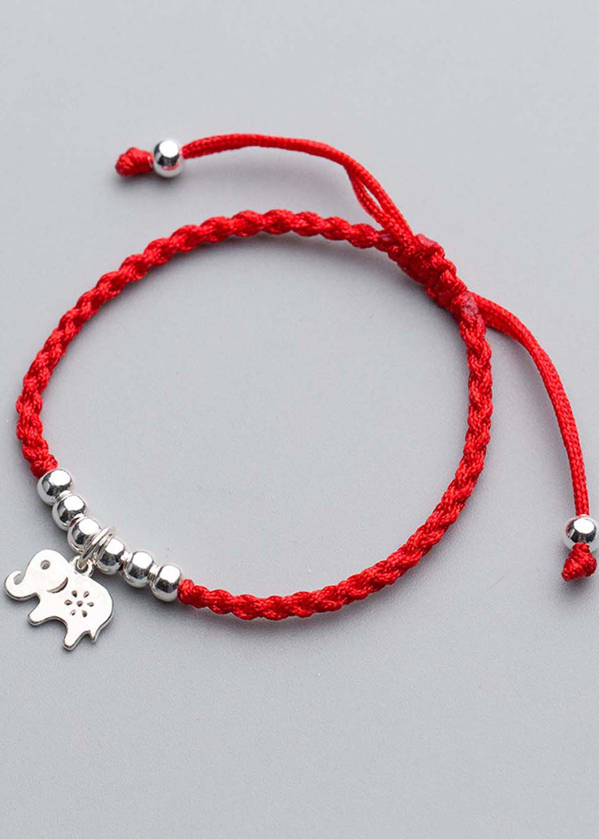 Combo 2 vòng thắt dây đỏ charm bạc treo - Ngọc Quý Gemstones