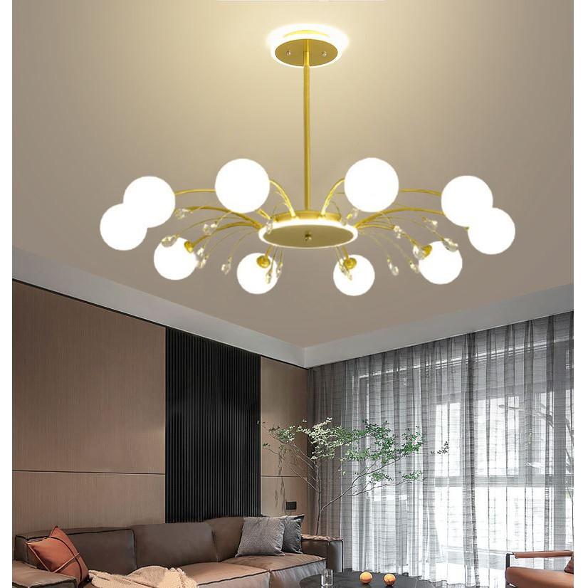 Đèn chùm cao cấp trang trí nội thất sang trọng, hiện đại - kèm bóng LED chuyên dụng.