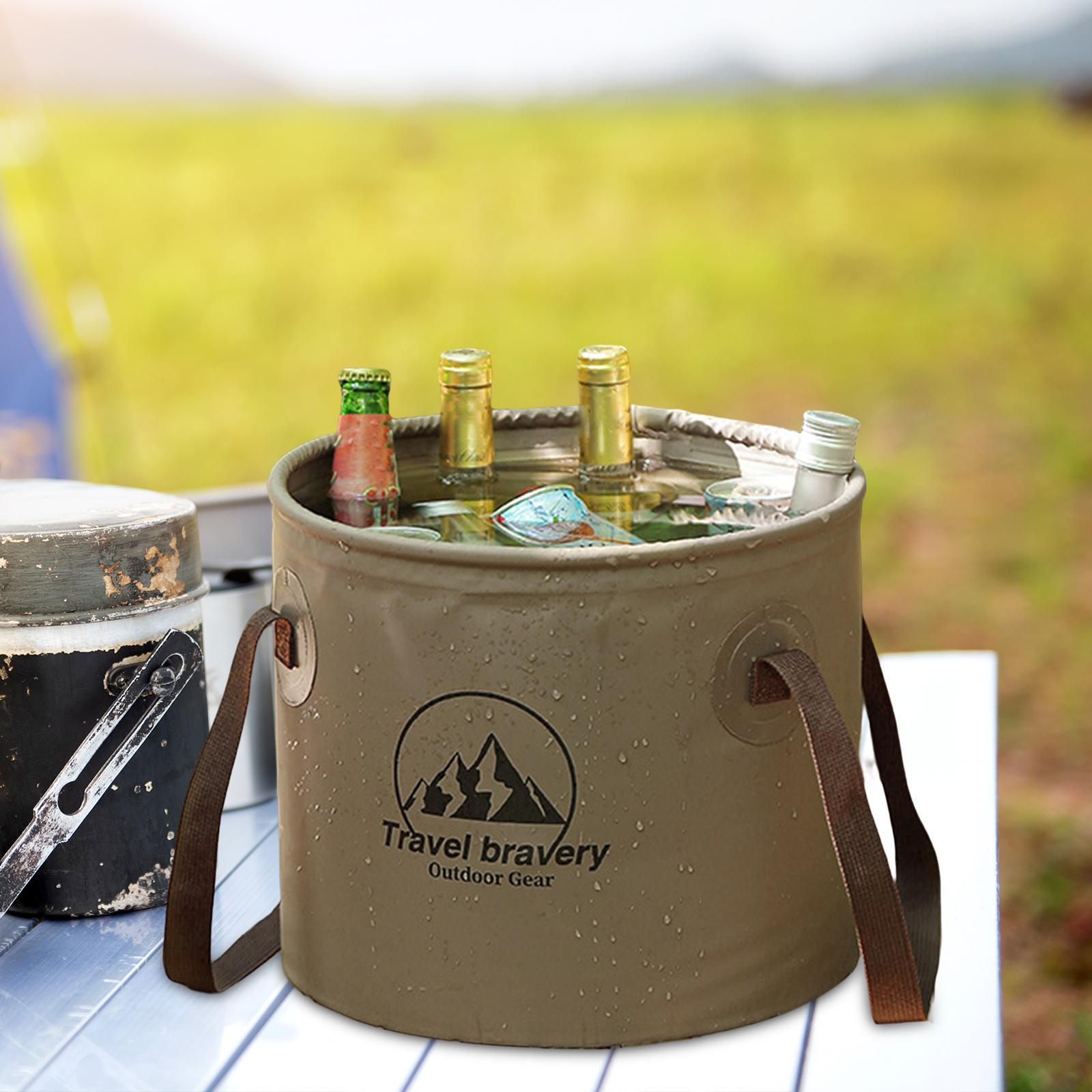 Collapsible Bucket Portable Fishing Bucket for Camping Car Washing Gardening