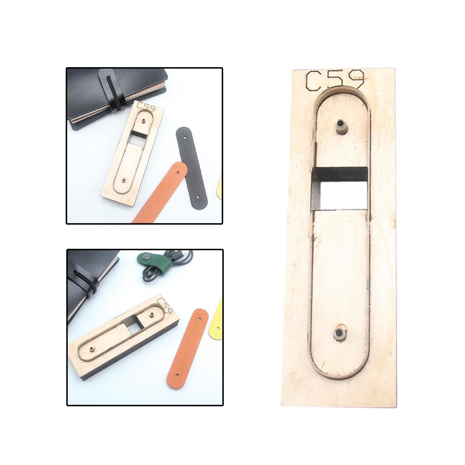 Wood Leather Cutting Die Leather Cutter Steel DIY Earphone Data Cable Organizer Leather Crafts Template Cutting Dies Supplies DIY Gift