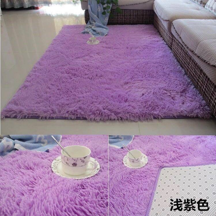 Thảm lông trải sàn 1m6x2m - màu tím