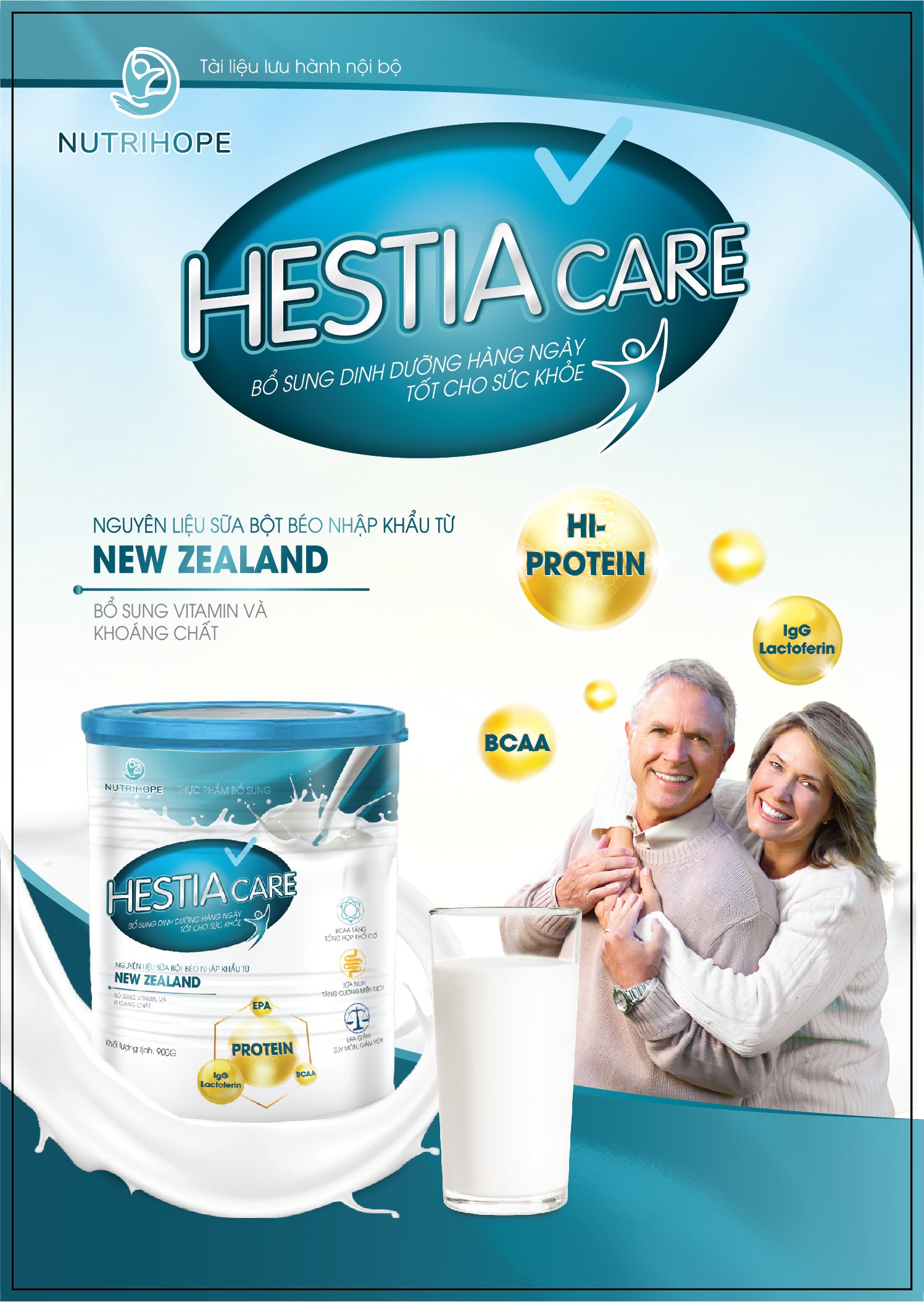 Sữa Hestia Care 900g tốt cho bệnh nhân ung thư, tăng cường sức khỏe trước và sau phẫu thuật, người xạ trị, hóa trị