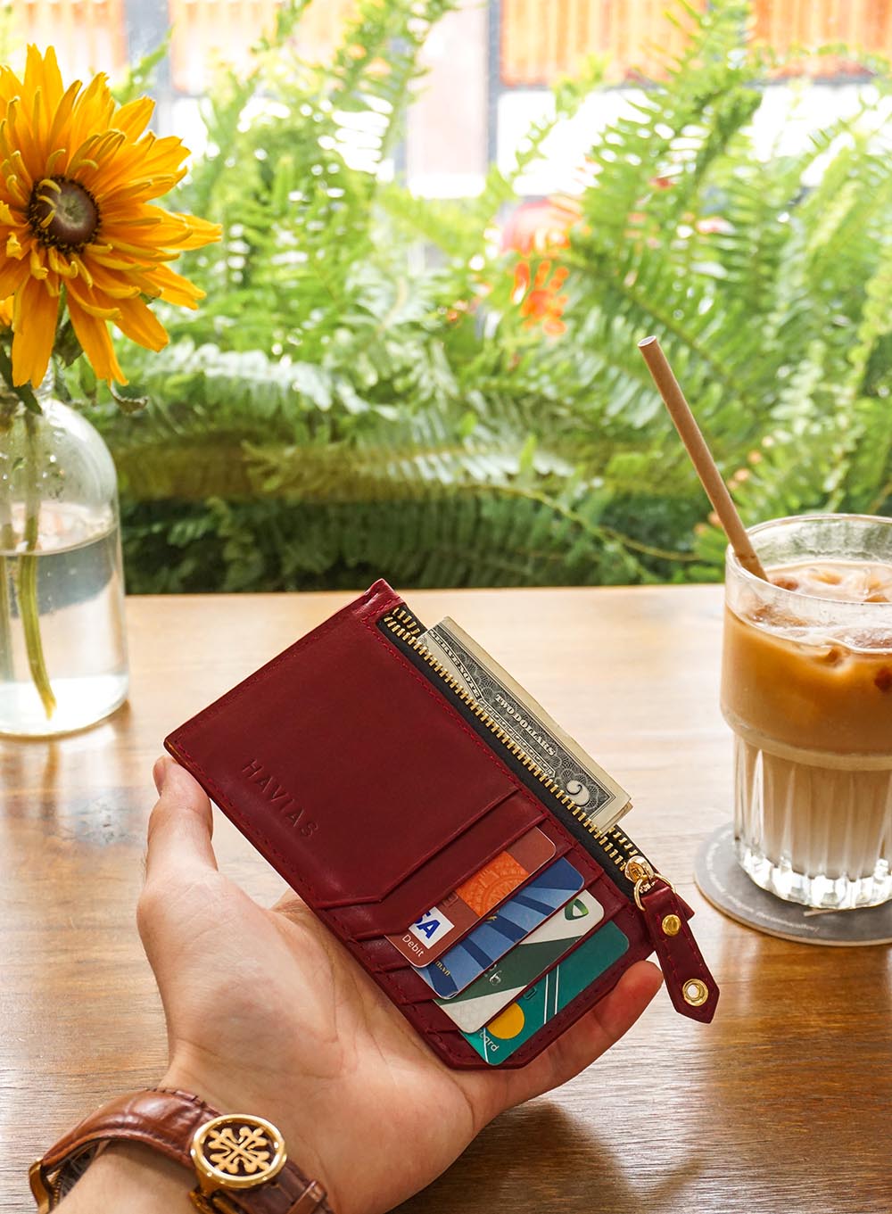 Ví da Mini Harmony Handcrafted Wallet