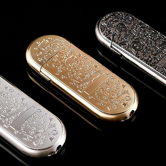 Hộp Quẹt Lửa Ga Đá Khắc Họa Tiết Cực Đẹp BCZ 711