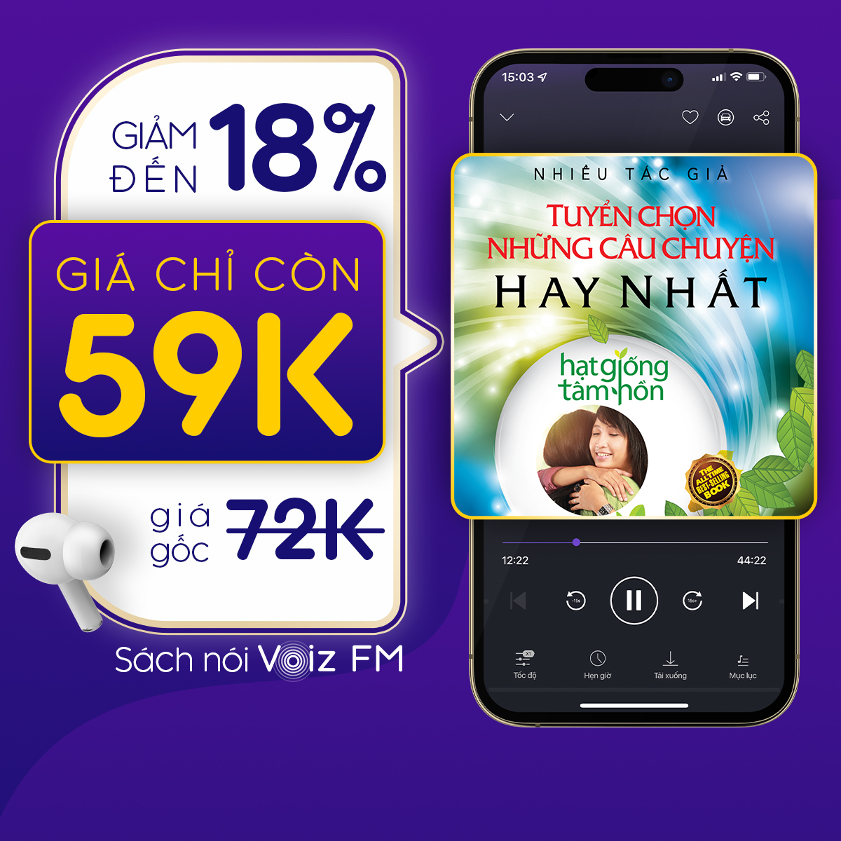 Voiz FM - Voucher nghe Sách Nói